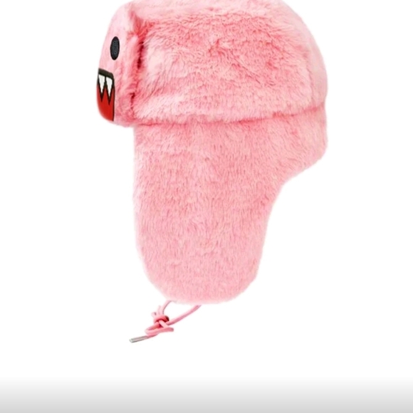 Pink Furry Monster Hat - Picture 2 of 4